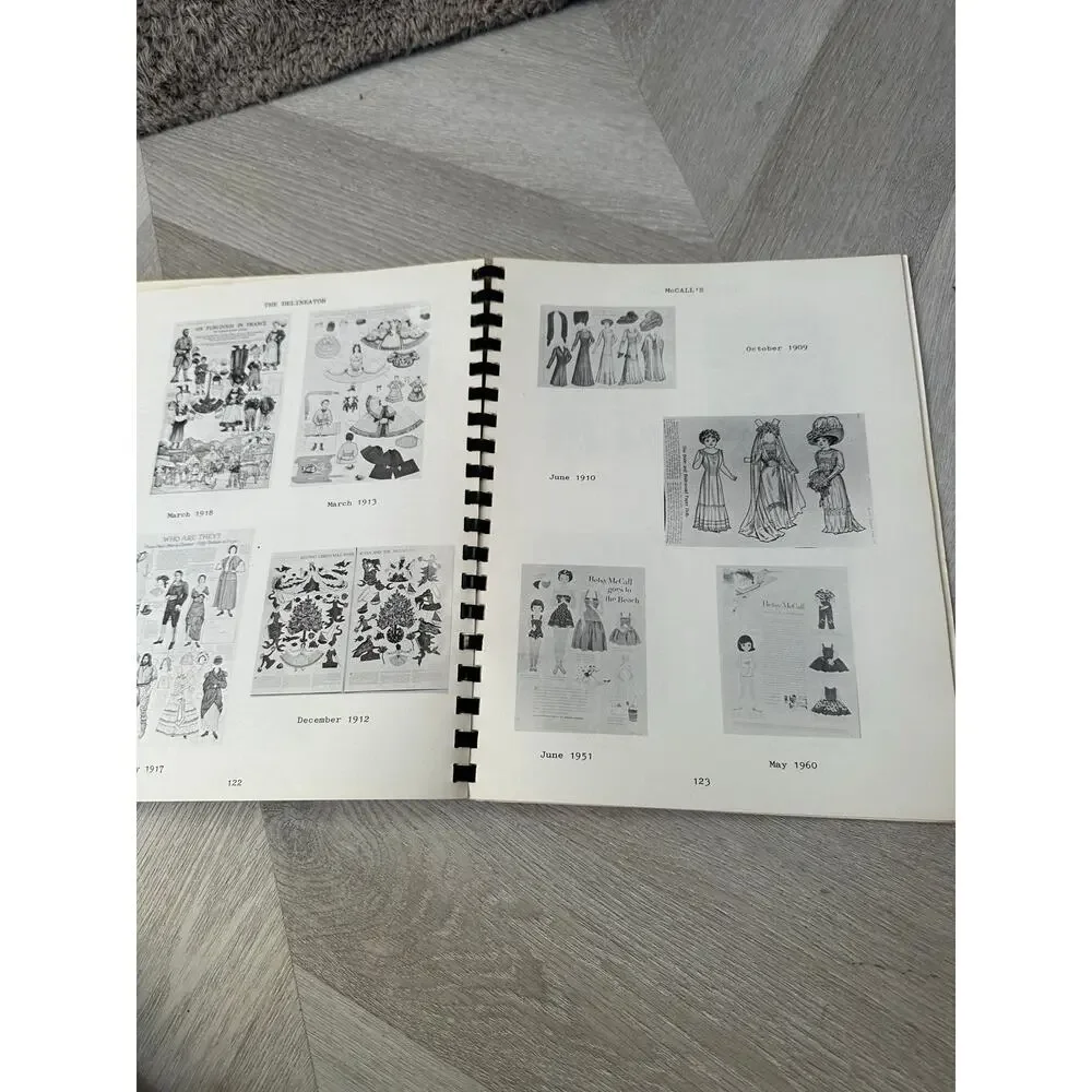 Picture Book of Paper Dolls Toys Barbara Whitton Jendrick Spiral Bound 1974